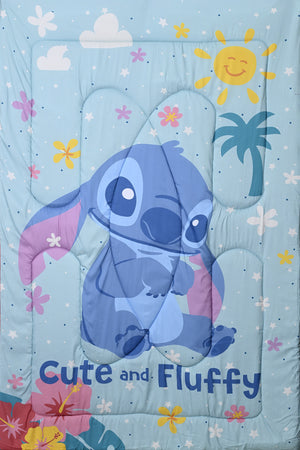 Lilo & Stitch 5-Piece Comforter Set, Brushed Microfiber, Polyester Shell, – Blue