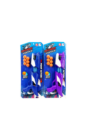 Galaxy Shark Popper Catapult Gun for Kids, Shark-Themed Ball Shooter with Soft Foam Balls, Long Range Shooting Toy Up to 25 Feet, Outdoor Action Play Set for Boys and Girls Age 6+
