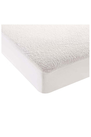 MOON Premium 100% Cotton Terry, Breathable Waterproof Mattress Protector sheet with Skirt fit - 140x70x12 cm
