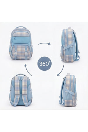 Cocobee Kids Backpack With Adjustable Strap & Bottle Pocket – 15 Inches, Blue