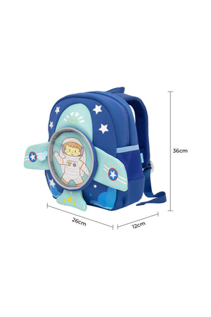 MOON Kids Backpack – Comfy 3D Design,Padded Straps, Waterproof-Perfect for Preschool, Nursery, Snacks & Lunchbox-Astronaut