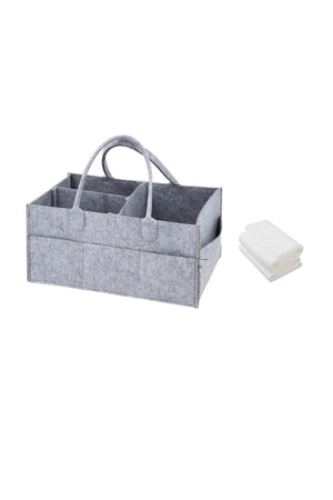 Star Babies - Caddy Diaper Bag Organizer with Disposable Towel 3pcs - Grey