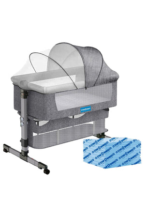 Star Babies Bedside Crib With Disposable Changing Mats - Pack Of 25