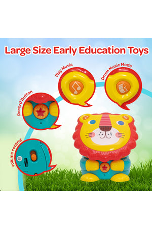 MOON Lion Electronic Drum Multi-Functional- with 4 musical modes-for Kids upto 24 months