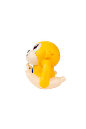 Urban Tots Animal Cartoon Model Monkey With Voice Control, Light, Sound & 360° Rotation-Yellow