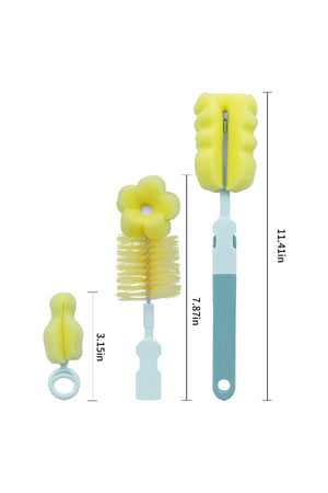 Star Babies 3-in-1 Bottle Brush 1pc - Assorted -