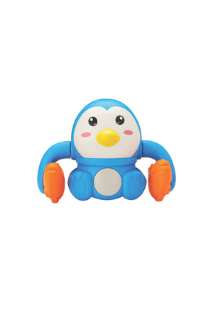 Urban Tots Electric Tumbling Penguin Toy With Vibrant Colors, Lights & Sound- Blue