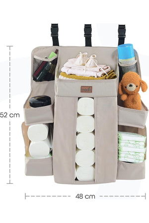 MOON Baby Crib Orgnizer- Beige