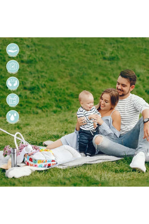 MOON Travalo - Travel Baby Bed & Backpack- Animal - Portable Baby Bed -Beige