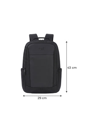 MOON School Backpack, Lightweight Backpack with Laptop Compartment- Black
