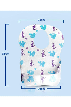 Star Babies Disposable Bibs Pack of 20 - Elephant