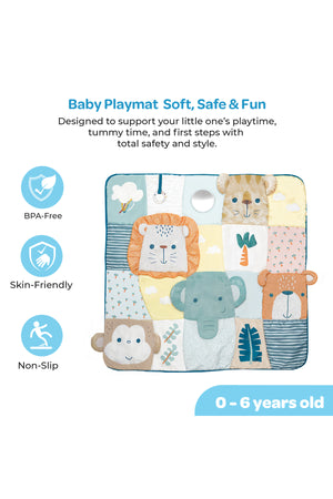 MOON Wilde Baby Playmat for Infants & Toddlers – Tummy Time, Crawling & Sitting- 0m+