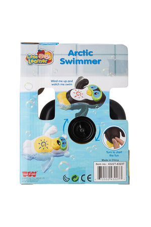 Little Learners Arctic Swimmer - Wind-Up Bath Toy, Swims in Water, Assorted 12M+