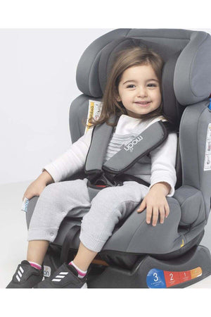 MOON Sumo Baby/Infant Car seat suitable from Birth to 6 Years-(Group(0,1,2) (0-25 Kg)-Grey