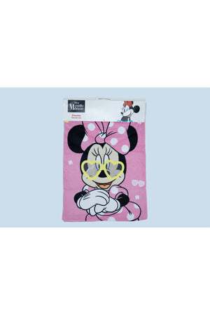 Minnie Kids Poncho Towel – 100% Cotton Soft & Absorbent Hooded Bath Towel – Pink – Girl