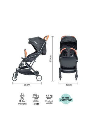 MOON Ritzi - Cabin Stroller - Black