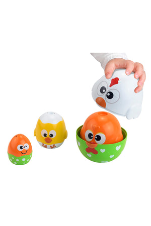 Little Learner Chicken N’ Egg Stackers: Colorful Stacking Cups for Toddlers