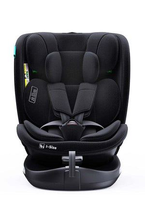 MOON GYRO Baby Car Seat for Child Group 0+/1/2/3 (0-36 kg/0-12 Year) ISOFIX+ Top Tether Rotation 360° - Black