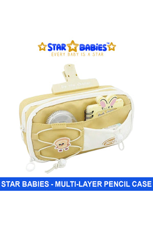 Star Babies - Pencil Case With Handle - Khaki