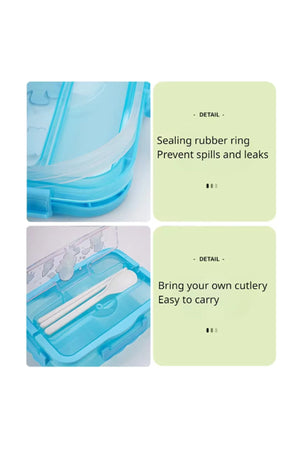 Star Babies - Lunch Box With 4 Compartment - Purple