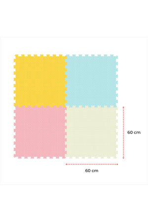 MOON Kids Puzzle Activity Floor Mat - 4PCS ,PLAIN PUZZLE