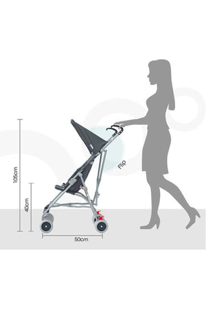 MOON - Jet Ultra Light Weight Fold Buggy Stroller Buggy - Dark Grey