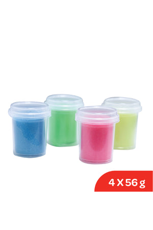 MOON Glitter Dough Creations Set of 4 for 3+ Years – Multi Color – 4 x 56g
