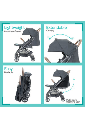 MOON Ritzi-Lite Baby Cabin Stroller -Black