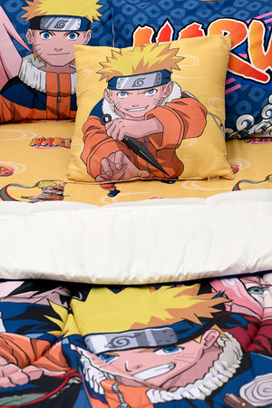 Naruto 5-In-1 Comforter Set – Brushed Microfiber, Polyester Shell – Orange
