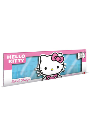 Multiprint Hello Kitty 60-Piece Felt-Tip Pen Set – Includes 60 Felt Pens, 10 Pencil Crayons, 10 Wax Crayons, 6 Stamps, Ink Pad, Coloring Book, Notebook & 30 Stickers – 100% Made in Italy