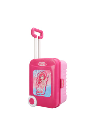 Urban Tots Big Trolley Beauty Set – Pretend & Play Makeup Toy Set With All Essential Accessories-Pink