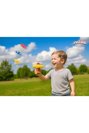 Marvel Spider-Man Tornado Flying Saucer Toy | Outdoor Spinner Disc for Kids Age 3+| Multicolor