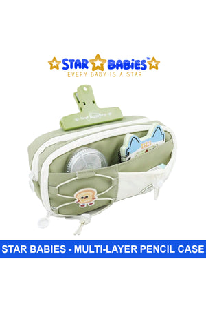 Star Babies - Pencil Case With Handle - Green