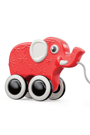 MOON Rolling Buddy Pull Along Toy Montessori Toys and Stacking Toys - Elephant