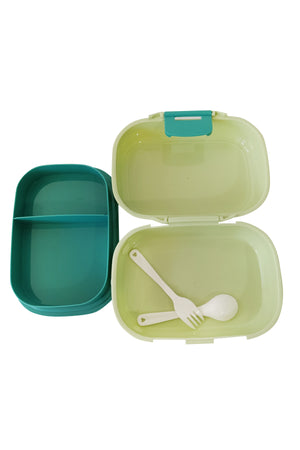 Star Babies - Kids Banana Print Lunch Box - Light Green