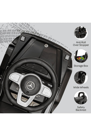 Moon Licensed Mercedes Ride on Sports Car- for Kids 12–36 Months – Push Car, Foot-to-Floor Ride On – Black