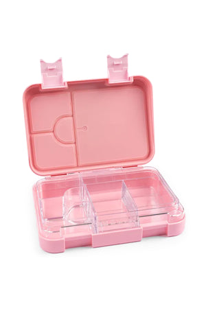 Cocobee Kids Bento Lunch Box – 6 Compartments, Leakproof, Bpa Free, Microwave Safe – Pink