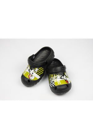 Mickey Mouse Kids Clogs Lightweight & Comfortable Slip-On Sandals – Black
