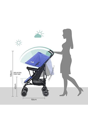 MOON Neo Plus Light Weight Travel Stroller,Cyan Blue