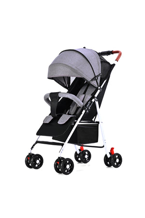Star Babies - Lightweight Foldable Travel Stroller W/ Storage Basket & Detachable Bumper