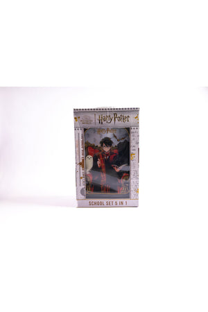 Harry Potter 18-Inch Trolley Bag Set With Lunch Bag, Pencil Case, Water Bottle & Lunch Box – Dark Grey