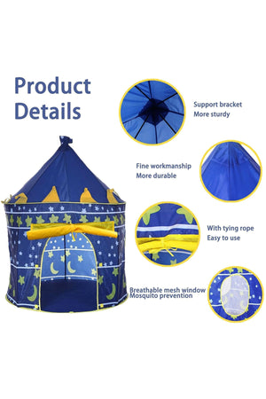 Star Babies Kids Tent | Foldable Kids Playhouse | Washable Toddler Tent for Indoor Use | Pop-Up Tent with Soft, Comfortable Design for Camping, Backyard & Playtime - Multicolor