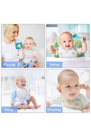 Star Babies - Cotton Bibs - Pack of 2 - Yellow/Blue