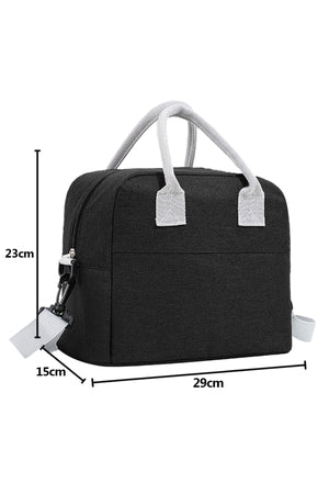 Star Babies -Insulated Lunch Bag with 304 Stainless Steel Bento Lunch Box – 4-Compartment Leak-Resistant Food Container with Stainless Steel Cutlery Set