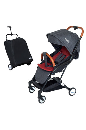 MOON Ritzi - Cabin Stroller - Black/Red