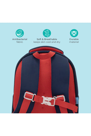 MOON Kids Backpack – Comfy 3D Design,Padded Straps, Waterproof-Perfect for Preschool, Nursery, Snacks & Lunchbox-Car