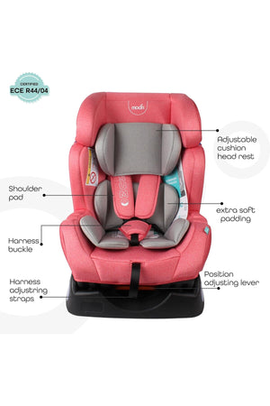 MOON Sumo Baby/Infant Car seat suitable from Birth to 6 Years-(Group (0,1,2) (0-25 Kg),Pink