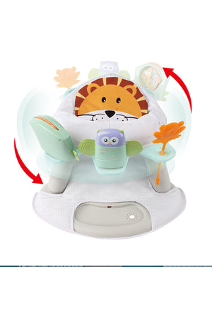 Kikibebe 2-In-1 Baby Fitness Dining Chair With Piano – Multicolor