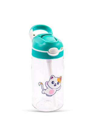 Cocobee Green Tritan Leakproof Water Bottle – Bpa-Free, 480Ml, Push Button Lid, Age 3+-Green