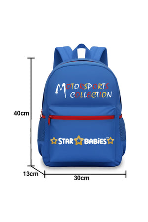 Star Babies - Motor Sports Collection School Bag - Blue